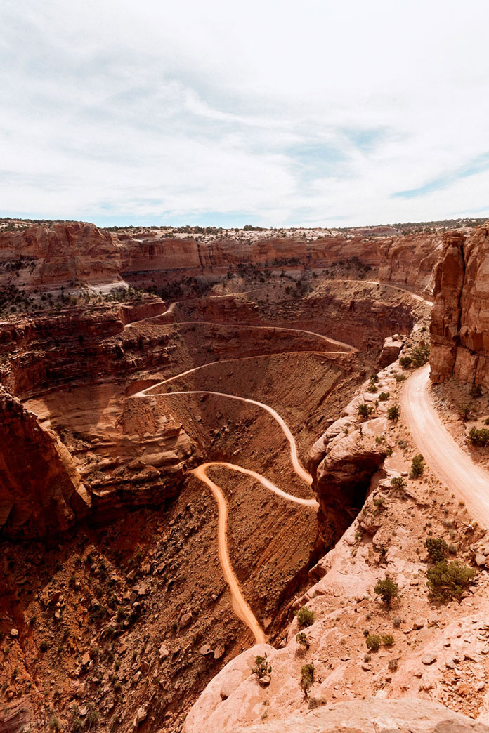 A winding road down the Canyon.