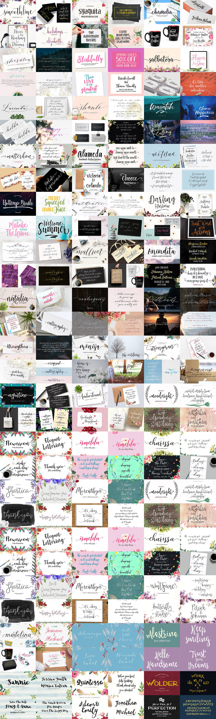 Handwritten Fonts Collection from Areatype.