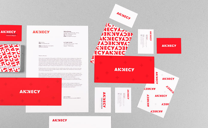 Stationery system and printed collateral.