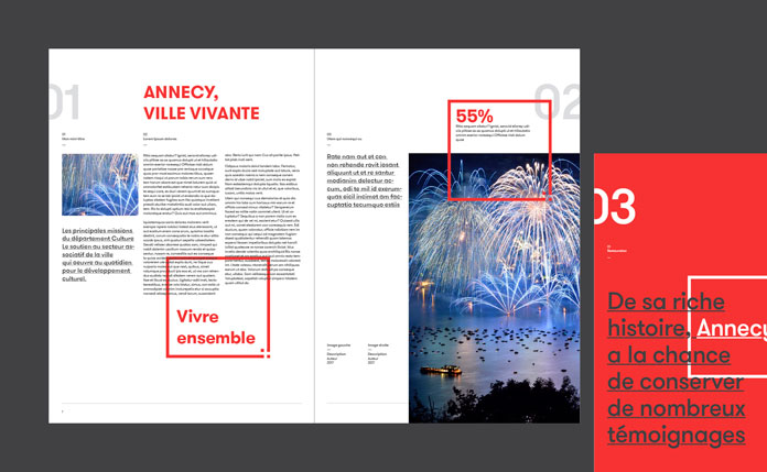 Brochure and communication design.