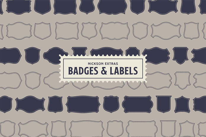 Badges and labels.
