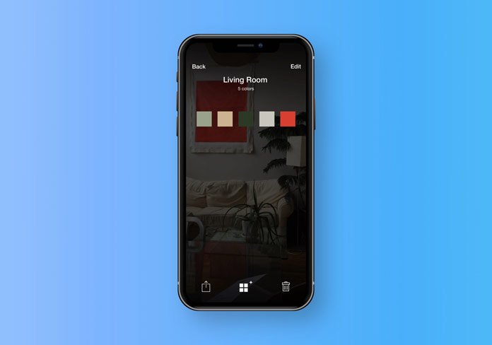 Swatches color picker iOS app.