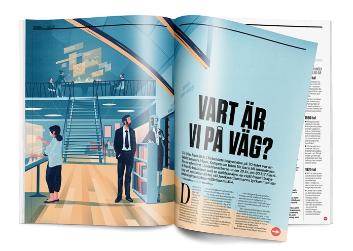 Tidningen Karriär is a union magazine published by Jusek.