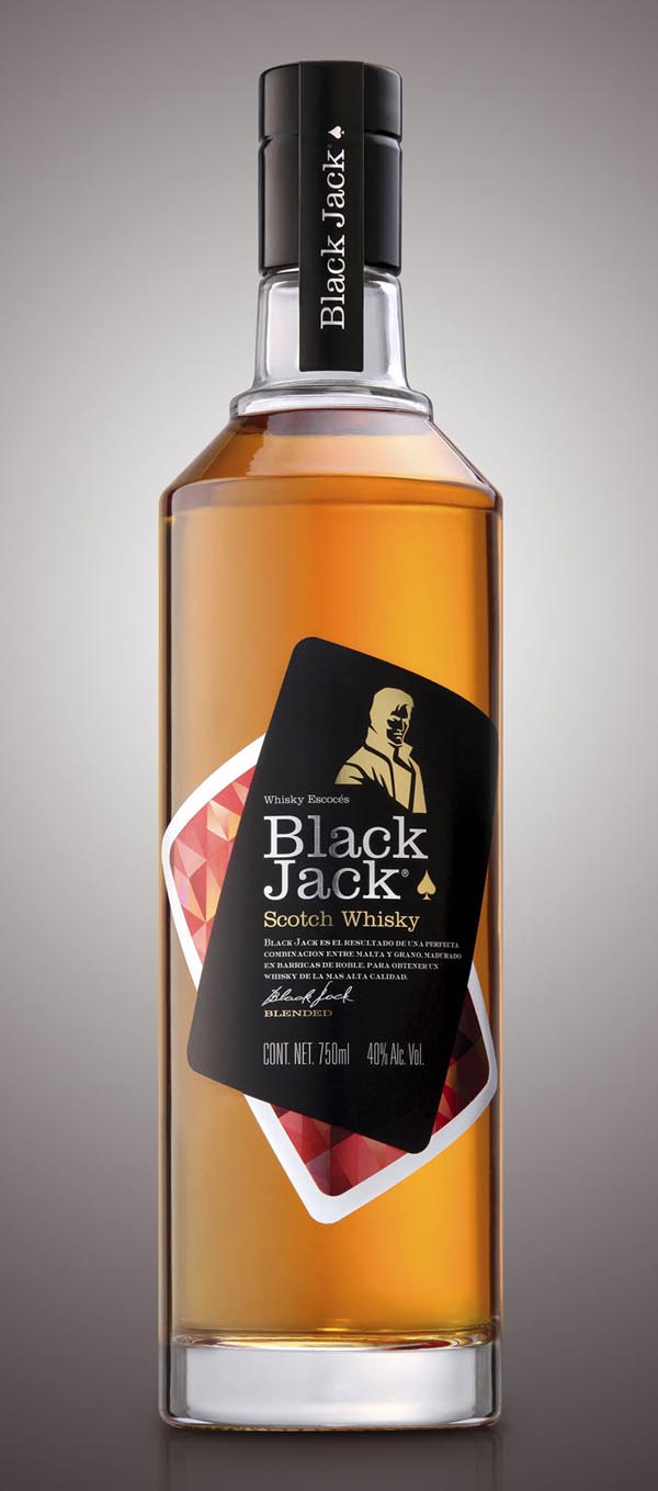 Black Jack Whisky Nice Package Design by Tridimage