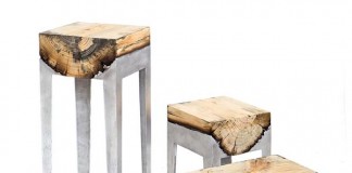 cast aluminium and wood furniture