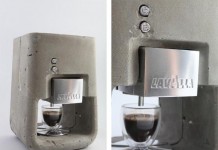 Concrete Case - Espresso Machine by Shmuel Linski