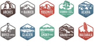 National Park Stamp Icons