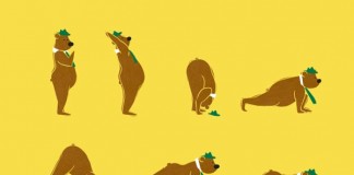 Yoga Bear Parody Design
