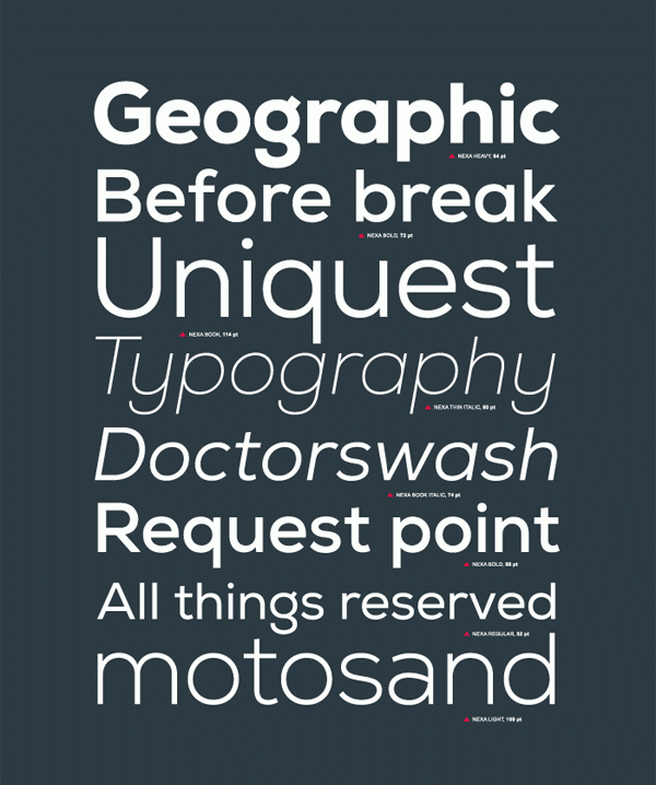The typeface offers good legibility and excellent design.