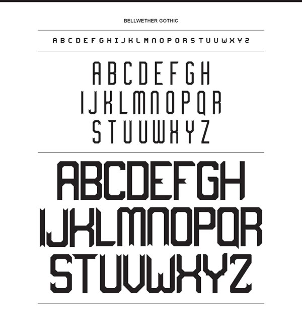 Custom Typeface Design by MacFadden & Thorpe