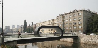 Festina Lente Looping Bridge at the Academy of Fine Arts in Sarajevo