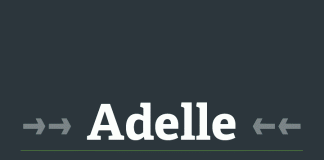 Adelle - slab serif font