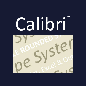 current version of calibri font