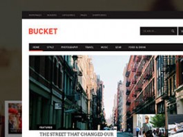 BUCKET - Magazine Style WordPress Blog Theme