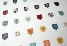 Sigils of the Houses of Westeros poster by Darrin Crescenzi - close up