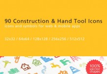 90 Construction and Hand Tool Icons