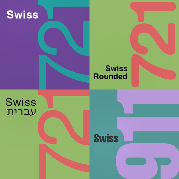 Swiss Fonts from Bitstream