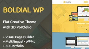 Boldial WP - creative flat WordPress theme