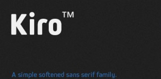 Kiro font family designed by Ryoichi Tsunekawa.