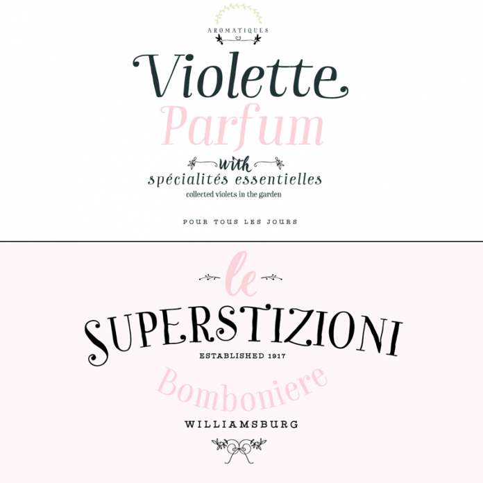 The versatile Garden typeface offers a natural hadwritten style.