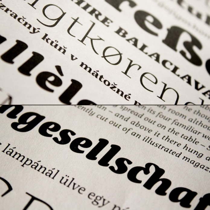 The versatile typeface can be used for both headlines and long texts.