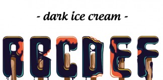 Dark Ice Cream typeface by Sergey Ermakov and Olesya Poplavskaya of CODE501.