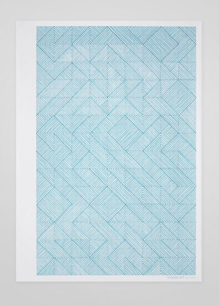 Graphic Artworks on an A4 Sheet of Graph Paper