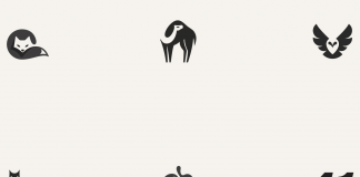 More negative space madness by graphic designer George Bokhua.