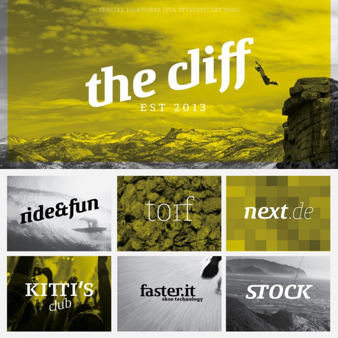 The Conto Slab font family by Nils Thomsen.