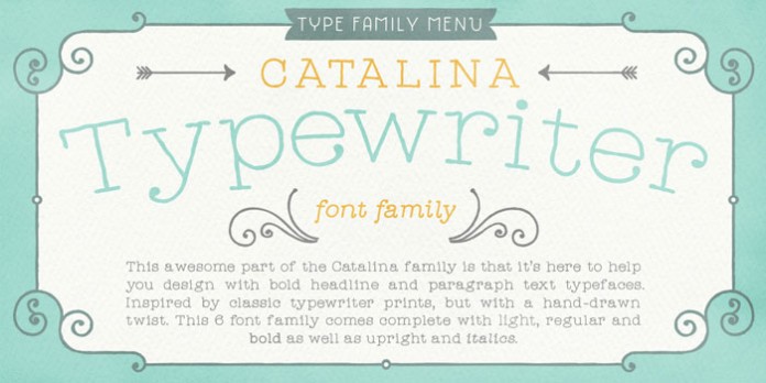 The Typewriter font family.