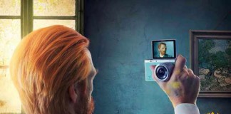 Van Gogh - SAMSUNG campaign: For self-portraits. Not selfies.
