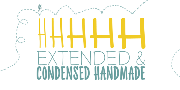 Extended and condensed typefaces created in a handmade look.