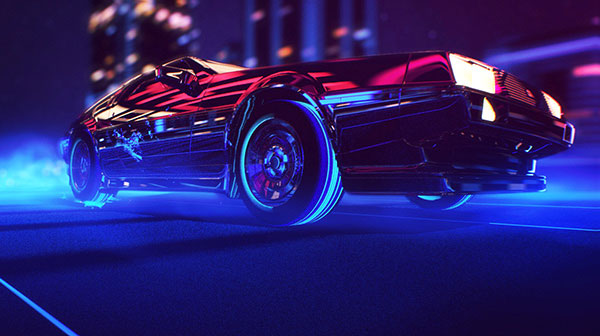 Retrowave - Short 80s Style Animation by Florian Renner