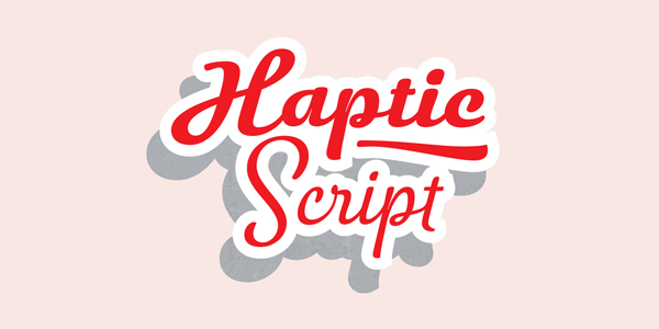 The Haptic Script font family by Henning Hartmut Skibbe.