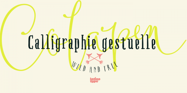 The Boho font family is based on gestural calligraphy with Cola pen.