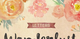 Wanderlust letters, a hand painted script typeface by Cindy Kinash of foundry Cultivated Mind.