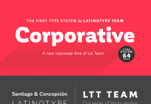 Corporative, a semi serif type system from Latinotype with 64 fonts.
