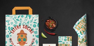Restaurant identity of Eatery Social Taqueria, a project by top chef Marcus Samuelssons.