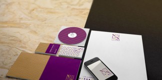 Lovrec stationery set, branding materials, and printed collateral.