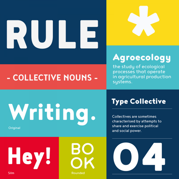 The Noyh font family is based on a geometric and rounded structure.