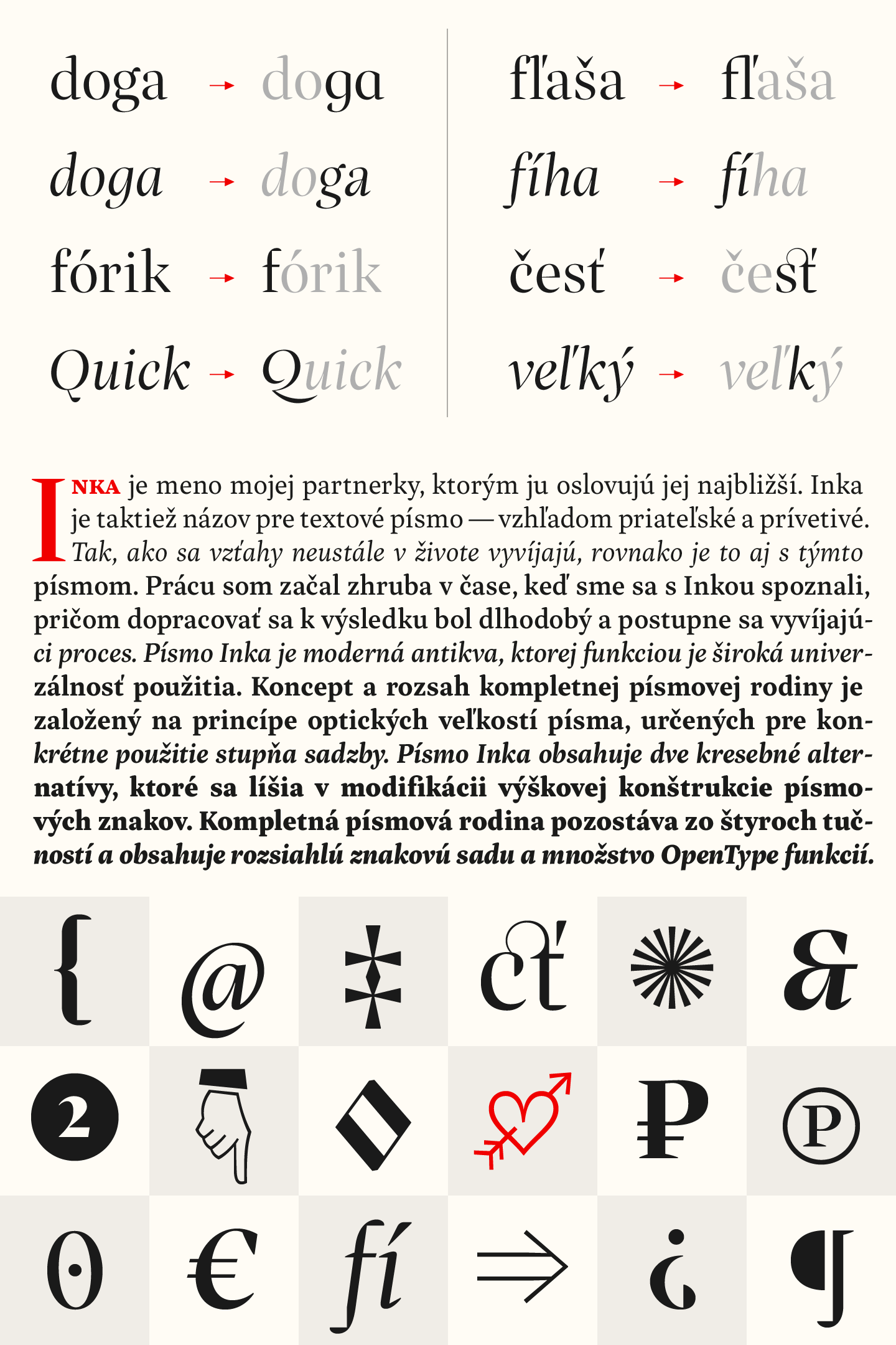 Inka Font Family from Type Foundry Carnoky Type