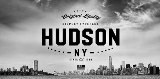 Hudson NY, a display font family by Andrew Footit.