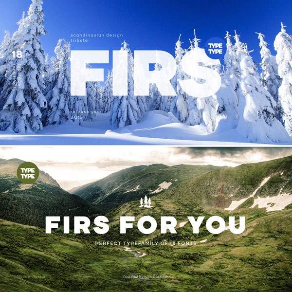 TT Firs, a universal sans-serif font family from foundry TypeType.