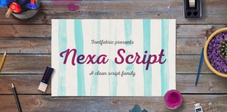 The Nexa Script font family from Fontfabric.