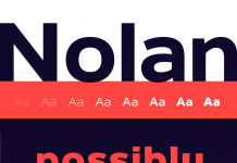 The Nolan font family by Galin Kastelov is a sturdy and geometric sans serif typeface in 8 weights plus true italics.