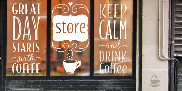 Example of use: fun window graphics and lettering.