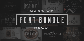 A massive font bundle from Hustle Supply Co. This offer is available only for a limited time.