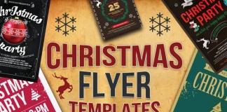 10 Christmas Flyers Bundle with CMYK color mode in 300 DPI.