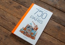 750 years in Paris, a graphic novel with lots of illustrations created by Vincent Mahé.