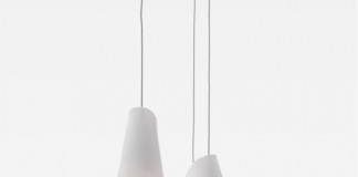 Bocci's 21 series results from a manufacturing process in which thin porcelain sheets are draped over an inverted diffuser.